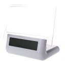 C1688S Voice Broadcast Alarm Clock Backlight Calender with Memo Board White Green Display