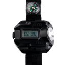 Super Bright Wrist LED Light Rechargeable Waterproof LED Flashlight Watch Black