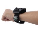 Super Bright Wrist LED Light Rechargeable Waterproof LED Flashlight Watch Black