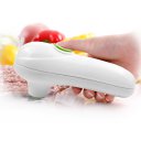 Portable Mini Batter Powered Plastic Bag Sealing Machine for Snack Food White