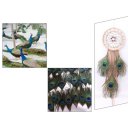 Traditional Dream Catcher Feathers Wooden Beads Wall Hanging Craft Gift MS6031