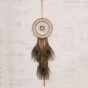 Traditional Dream Catcher Feathers Wooden Beads Wall Hanging Craft Gift MS6031