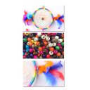 Three Rings Traditional Dream Catcher Multicolor With Feathers for Wall Hanging