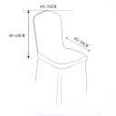 Washable Universal Stretch Polyester Dining Room Banquet Chair Cover Slipcover