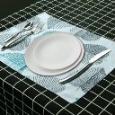 4/6pcs Tableware Pad Placemats Kitchen Dining Room Mat Polyester Insulation