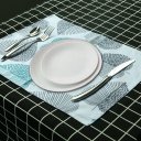 4/6pcs Tableware Pad Placemats Kitchen Dining Room Mat Polyester Insulation