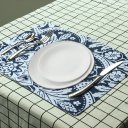 4/6pcs Tableware Pad Placemats Kitchen Dining Room Mat Polyester Insulation