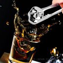 High-end hotels Bar Stainless Steel Skull Shaped Ice Grain -12 ℃ Freezing Point