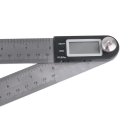 Digital Protractor Ruler Stainless Steel Durable Clear Calibration CR2032 Batter