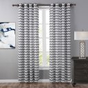 Double Piece Wave Shape Slub Yarn Curtain Window Screening Dustproof Decoration