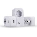 1USB Timer Remote Control WiFi Smart Socket (European Regulations) White Color