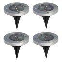 4 Pack Solar Powered Ground Light Outdoor Lights Waterproof LED Path Lights