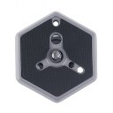 VELEDGE Compatible Hexagonal Quick Release Plate with 1/4inch Screw for Camera