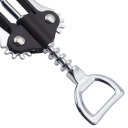 Bottle Opener for Beer Red Wine Wing Corkscrew Wine Opener Premium All-in-one Wine Corkscrew Black