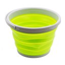 Foldable Bucket Collapsible Buckets Multi Purpose 5 Liter 1.5 Gallon B1002 Green