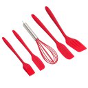 Premium Silicone Kitchen Utensils Set (5 Piece) in Hygienic Solid Coating