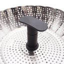 Steamer Basket Stainless Steel Folding Steamer Expandable to Fit Various Size Pot 11-inch