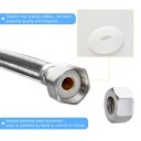 Faucet Connector Braided Stainless Steel Hose Female Straight Thread Faucet Hose 20cm