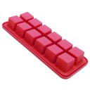 12 Grid Ice Cube with Lid Cover Square Pattern Food Silicon Bake Mould DIY Cake Tool Purple