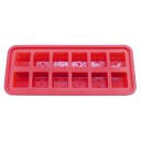 12 Grid Ice Cube with Lid Cover Square Pattern Food Silicon Bake Mould DIY Cake Tool Purple