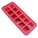 12 Grid Ice Cube with Lid Cover Square Pattern Food Silicon Bake Mould DIY Cake Tool Purple