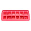 12 Grid Ice Cube with Lid Cover Square Pattern Food Silicon Bake Mould DIY Cake Tool Purple