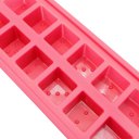 12 Grid Ice Cube with Lid Cover Square Pattern Food Silicon Bake Mould DIY Cake Tool Purple