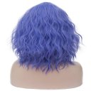 Short Curly Hair Wigs SW2101F16 Straight bluepurple