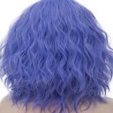 Short Curly Hair Wigs SW2101F16 Straight bluepurple