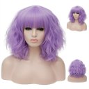 Short Curly Hair Wigs SW2101F17 Straight purple