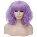 Short Curly Hair Wigs SW2101F17 Straight purple