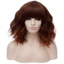 Short Curly Hair Wigs SW2101F18 Straight Dark orange