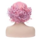 Short Curly Hair Wigs A332 SW1177D Pink blue