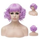 Short Curly Hair Wigs A643 SW1177B Purple