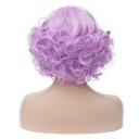 Short Curly Hair Wigs A643 SW1177B Purple