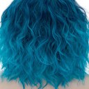 Short Curly Hair Wigs SW2101F2 Blue