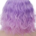 Short Curly Hair Wigs SW2101F3 Straight Purple pink