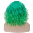 Short Curly Hair Wigs SW2101F6 Straight green