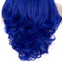 Long Curly Hair Wigs A755 LW1513 Blue