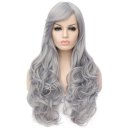 Long Curly Hair Wigs A755 LW1513 Blue