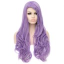 Long Curly Hair Wigs A83 LW1508 Purple