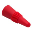 Bottle Stopper with Grip Top for Wine Beverage Soda Beer Silicone Cork Red