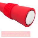 Bottle Stopper with Grip Top for Wine Beverage Soda Beer Silicone Cork Red