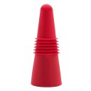 Bottle Stopper with Grip Top for Wine Beverage Soda Beer Silicone Cork Red