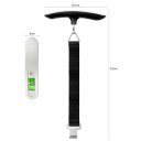 Backlight LCD Display Luggage Scale Temperature Sensor 110lb/50kg Digital Postal Luggage Hanging Sca