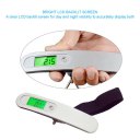 Backlight LCD Display Luggage Scale Temperature Sensor 110lb/50kg Digital Postal Luggage Hanging Sca