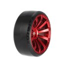 4Pcs Wheel Rim Hard Plastic Drift Tires for 1/10 RC On Road Car Tamiya HSP