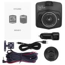 2.4inch TFT 12 megapixels HD Dual Lens Dashboard Car Front Rear Camera DVR