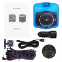 2.4inch TFT 12 megapixels HD Dual Lens Dashboard Car Front Rear Camera DVR