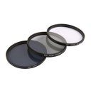 Onleny 52/58/62/67/72/77mm UV CPL ND4 Filter Storage Bag+Cleaning Pen 5pcs Kit